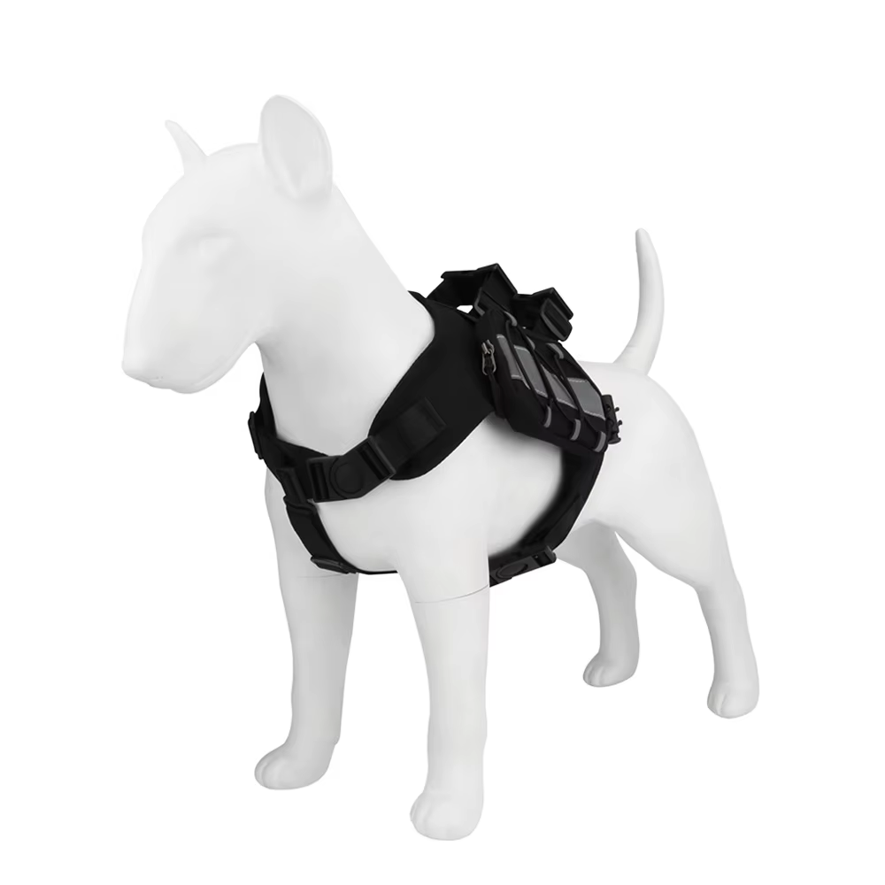 Harnais de sac à dos d'entraînement pour chien avec harnais réfléchissant pour animaux de compagnie,