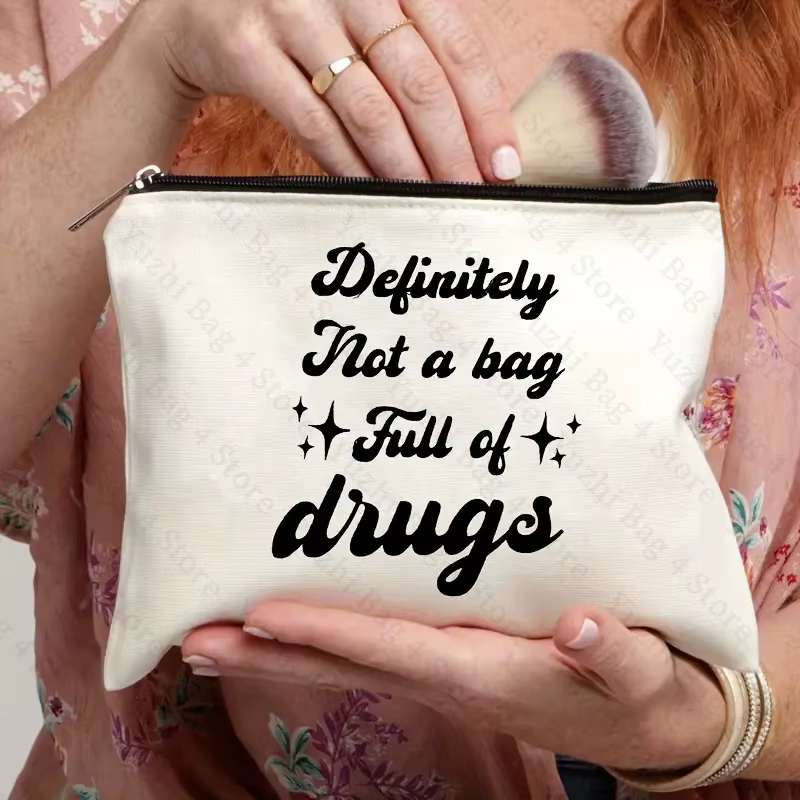 Trousse de médicaments amusante, sacs à pilules, sac de premiers secours chronique, pochette de toil