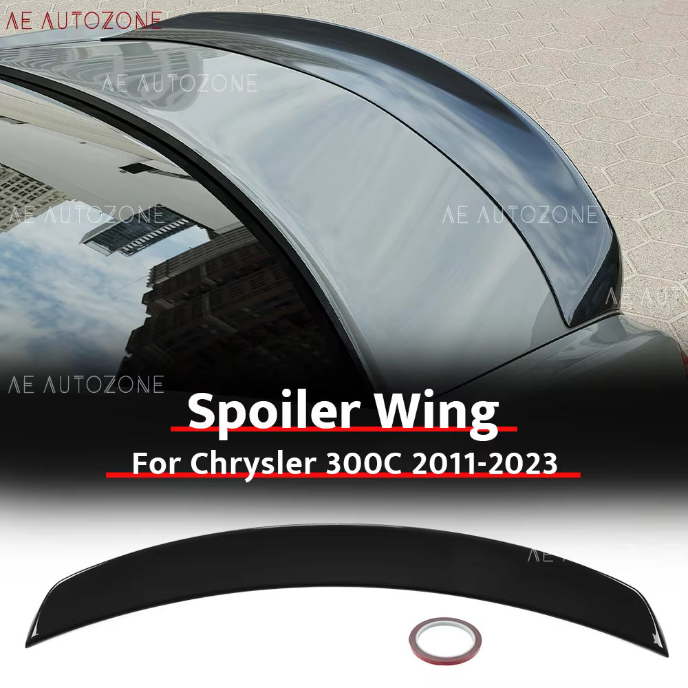 Aileron arrière noir brillant pour Chrysler 2011-2023 300 300C 300S Limited Touring L