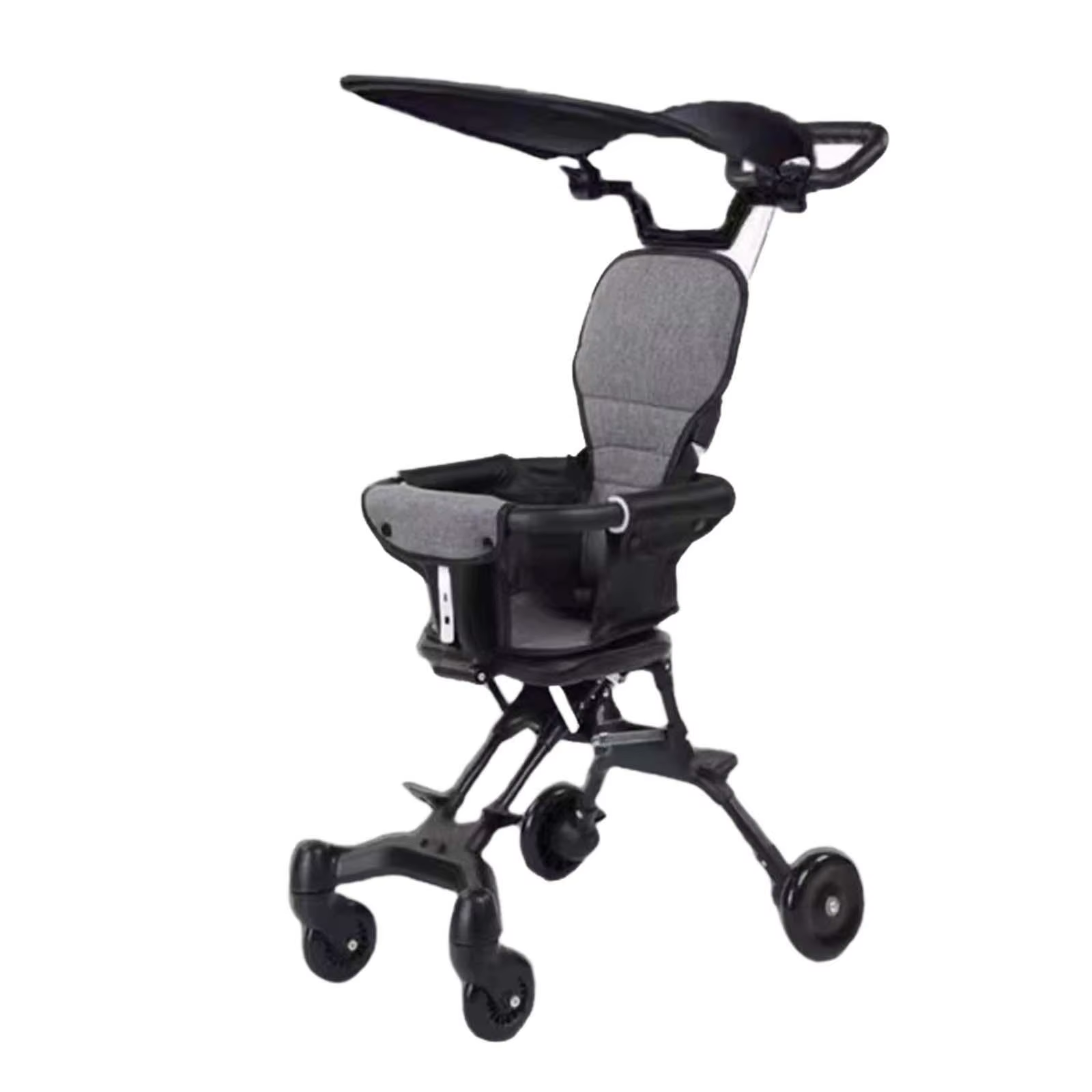 Poussette de voyage polyvalente légère avec auvent, poussette pliable Portable réglable pour les voy