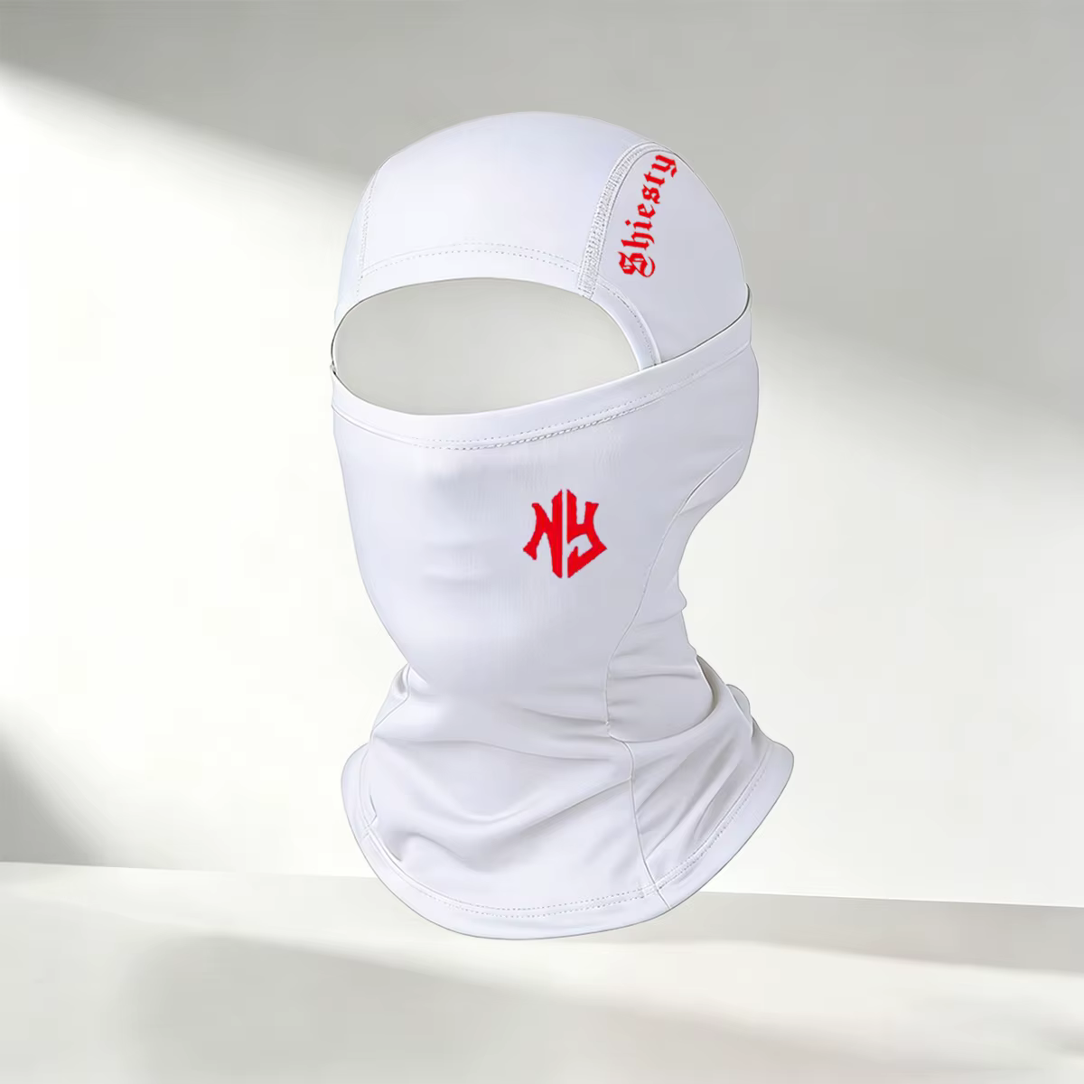 [SHIESTY Balaclava Hat] - Bonnet respirant en soie glacée avec motif Grimace, idéal pour les sports 