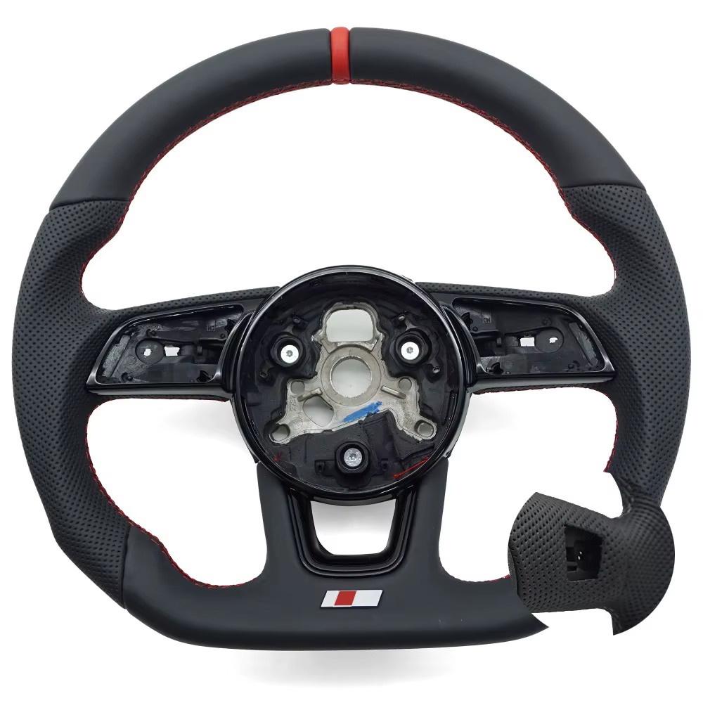 Pour Audi A4 S4 B9 A3 S3 8V RS4 RS5 A5 S5, volant de direction en cuir de style sport automatique, a