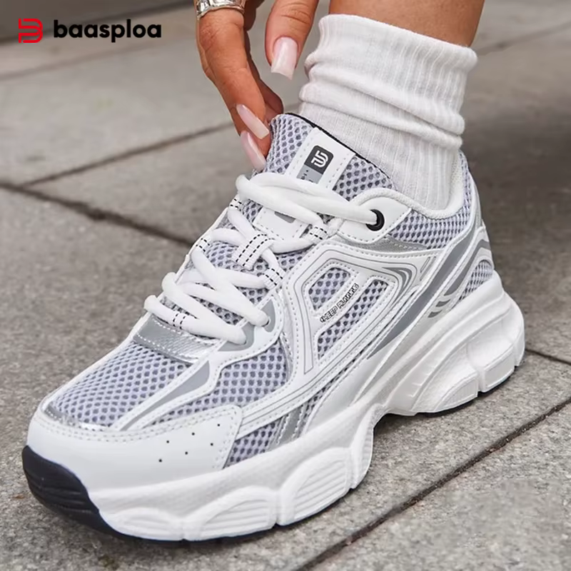 Baasploa femmes chaussures de sport en plein air léger respirant Jogging baskets femme décontracté m