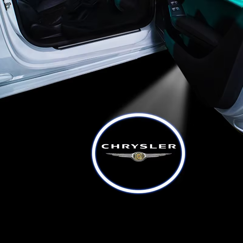 Projecteur LED HD de bienvenue pour portière de voiture, lampe de courtoisie avec logo pour Chrysler