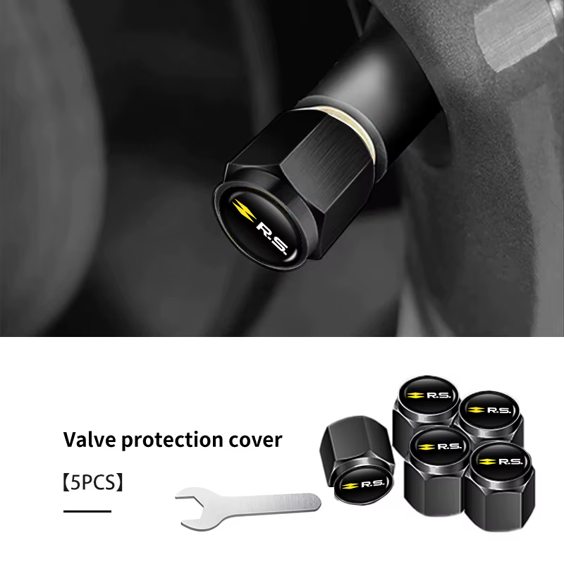 Capuchons de valve de pneu pour Renault, emblèmes, coques anti-poussière, accessoires RS Sport Megan