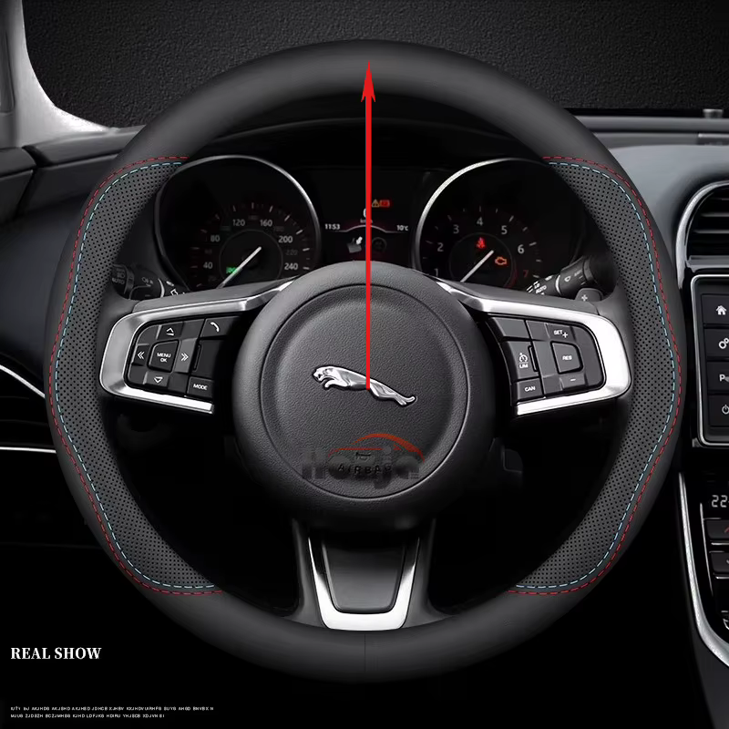 Housse de volant de voiture en cuir, pour Jaguar XFL P200 P250 P300 200PS 250PS 340PS 240PS 200PS 30