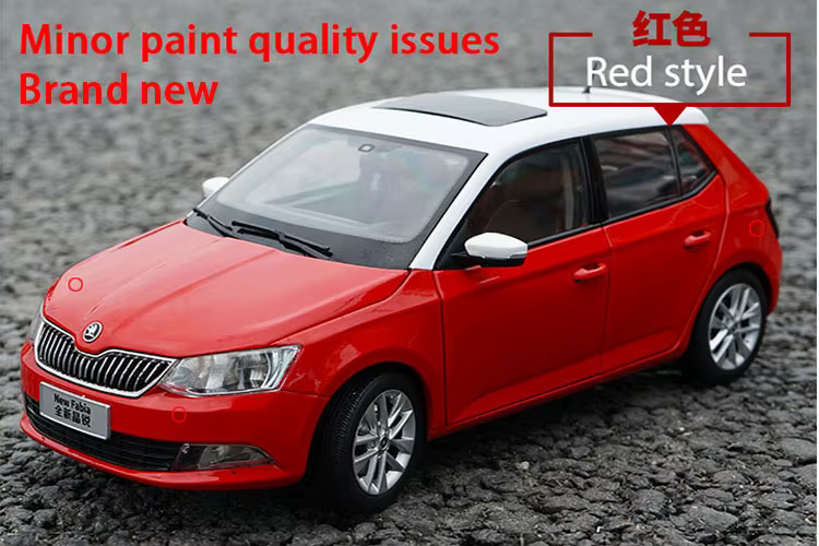 Modèle de voiture Skoda Fabia Rine Octavia KODIAQ, haute méticuleuse, moulé sous pression, boîte d'o