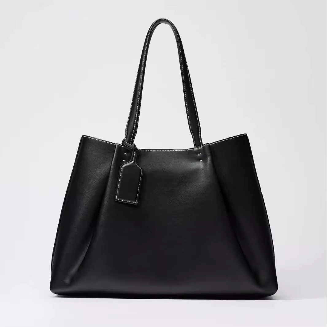 Sac fourre-tout à clip, sac à main de luxe pour femme, design élégant, couleur unie, sac à bandouliè