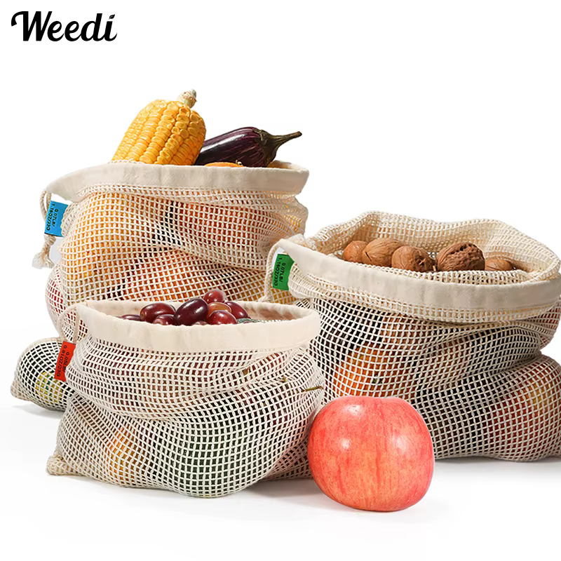 Sac de produits réutilisable en coton biologique