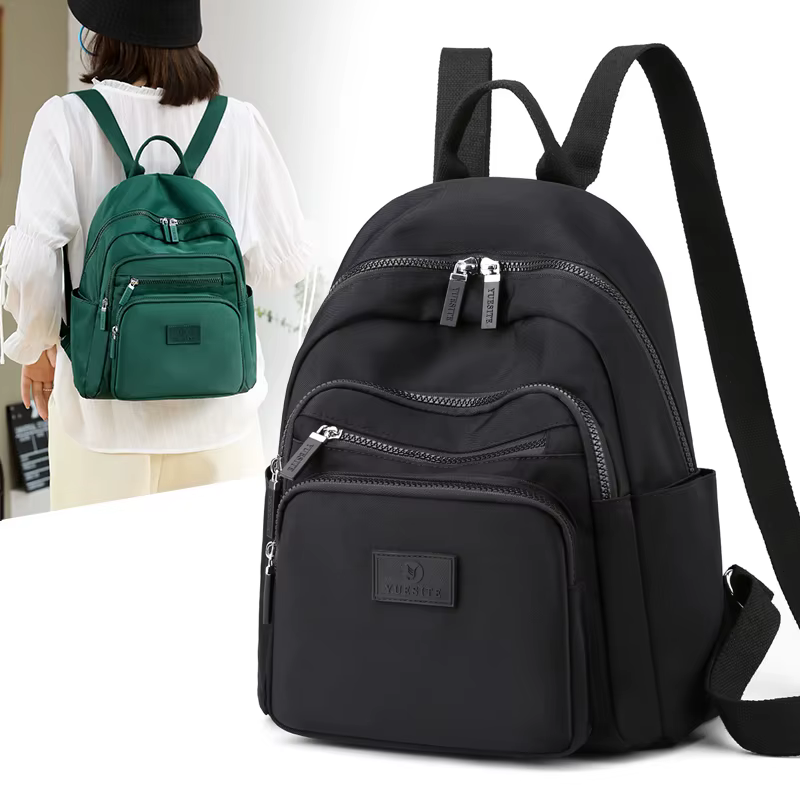 Sac à dos de voyage en nylon imperméable pour femme