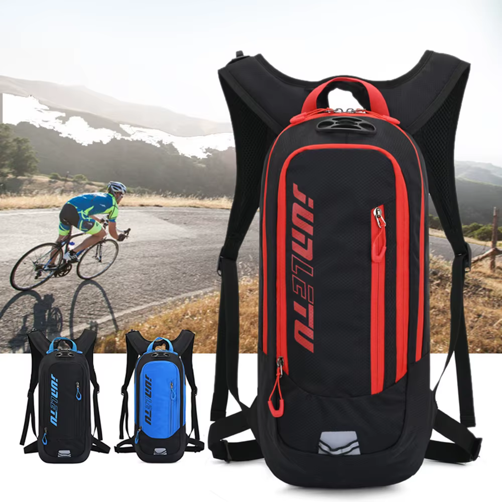 Nouveau sac à dos de vélo vtt 10L avec bandes réfléchissantes de nuit conception de sangle de casque Sports de plein