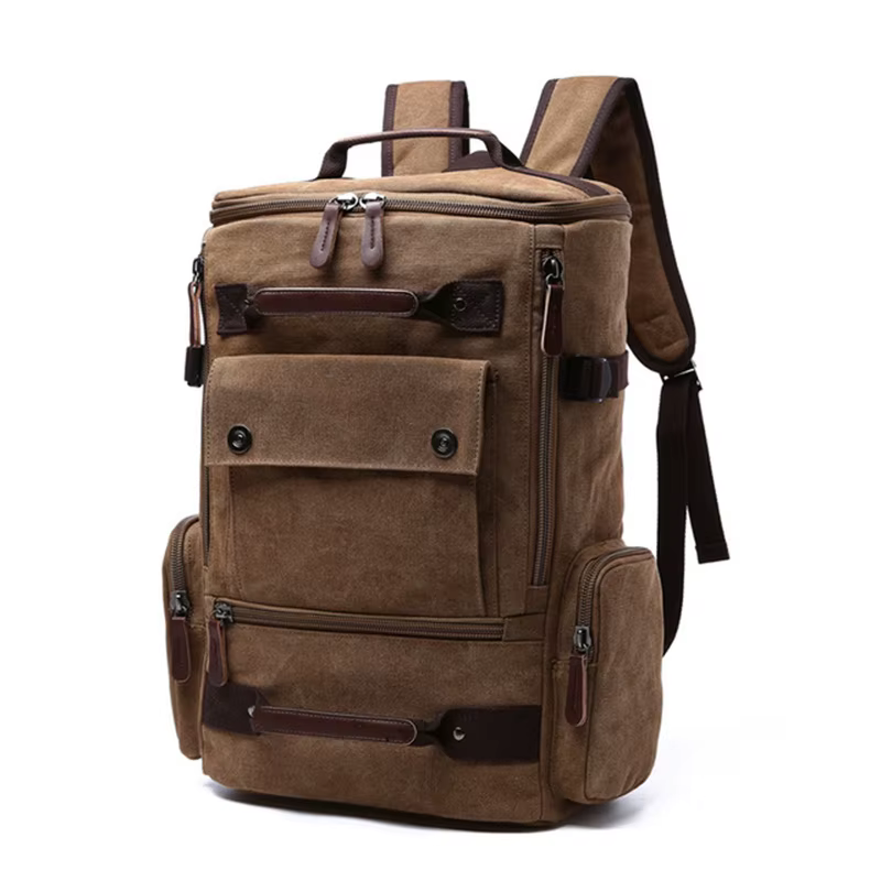 Sac à dos pour hommes sac à dos en toile Vintage sac d'école sacs de voyage