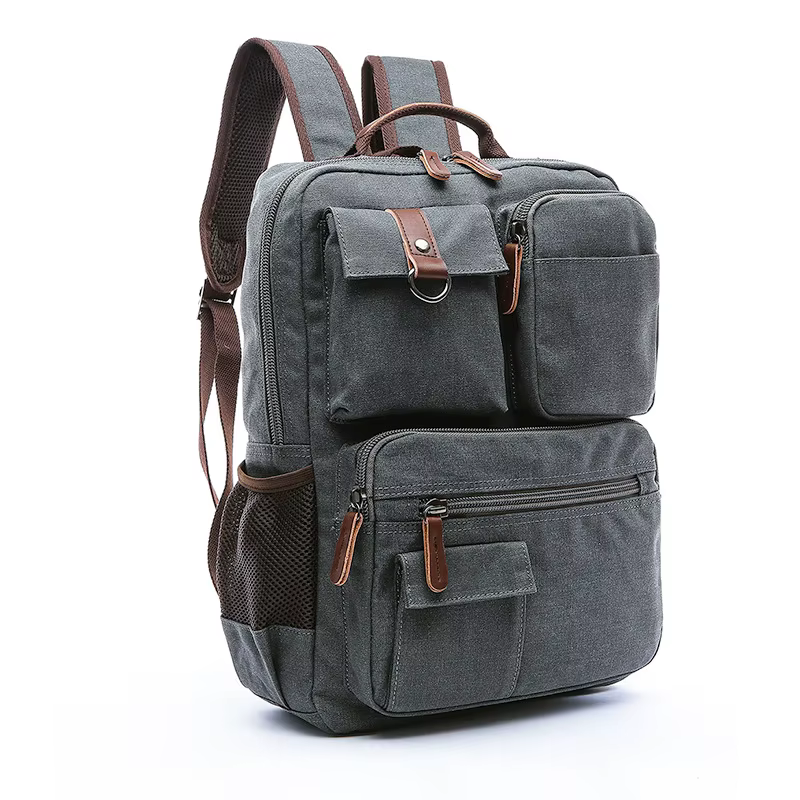 Hommes sac à dos pour ordinateur portable sac à dos toile sac d'école sacs à dos de voyage pour adolescent mâle sac à
