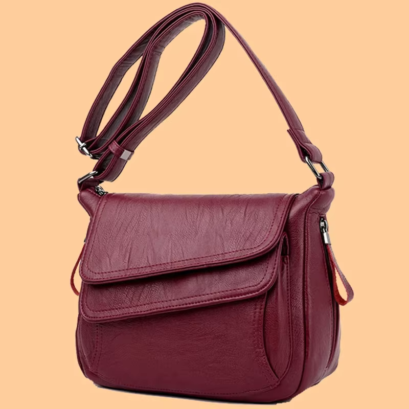 Sac à main de luxe en cuir souple pour femmes