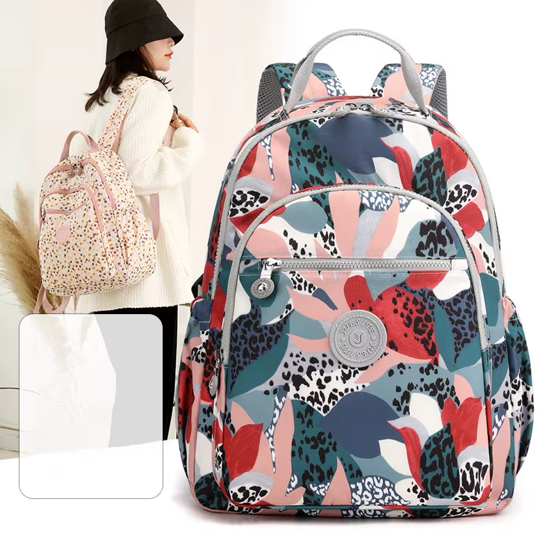 Nouvelle mode adolescente filles sac à dos impression florale loisirs sac à dos étudiant bagages femmes