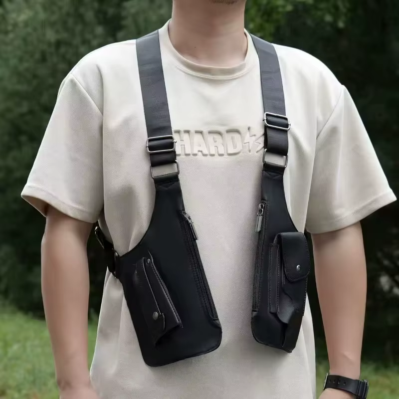 Sac à dos tactique rétro en PU pour hommes