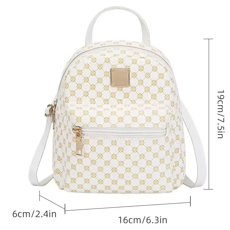 Sac à dos classique en matière florale pour femmes