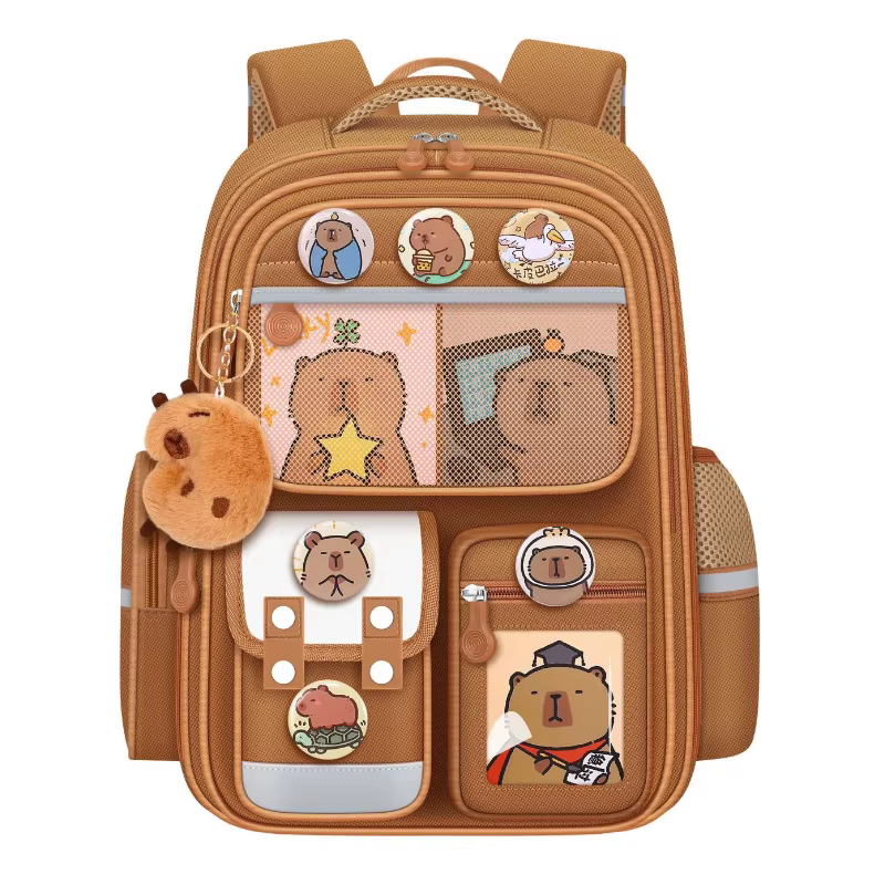 Capybara enfants sacs d'école pour garçons