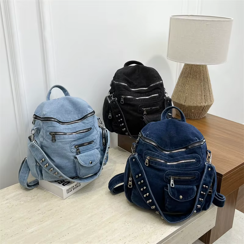 Nouveau Sac à Dos en Jean Vintage 2026