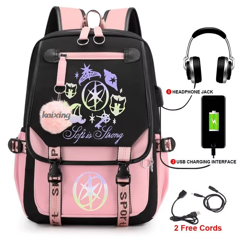 Kawaii chaud Katseye drôle impression sacs à dos doux capacité étudiant cartable collège