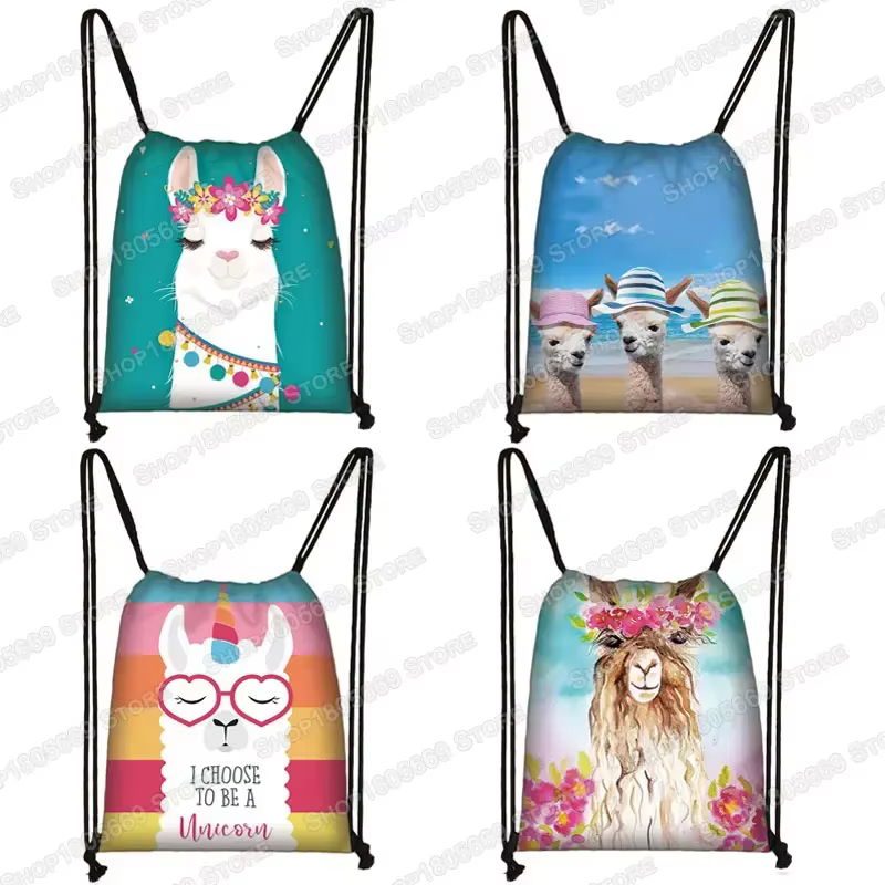 Sac à dos en toile Softback Lama pour femmes