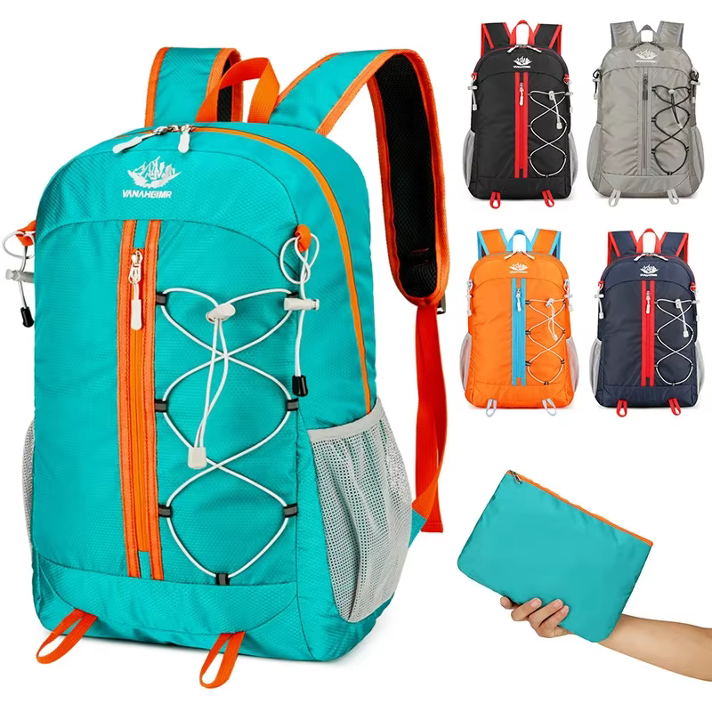 Sac à dos de voyage pliant de grande capacité