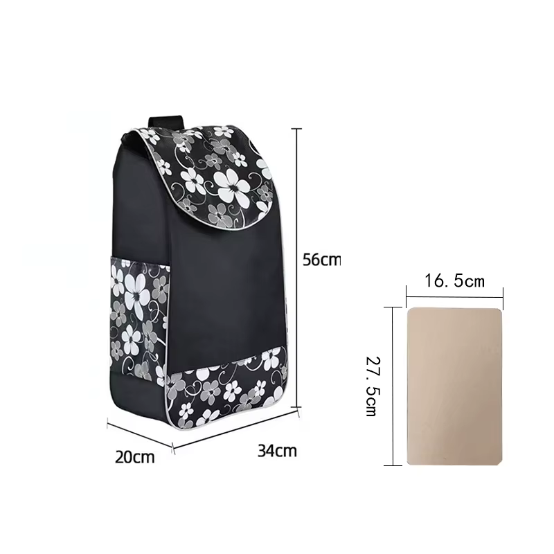 Sac de courses étanche coloré pour chariot