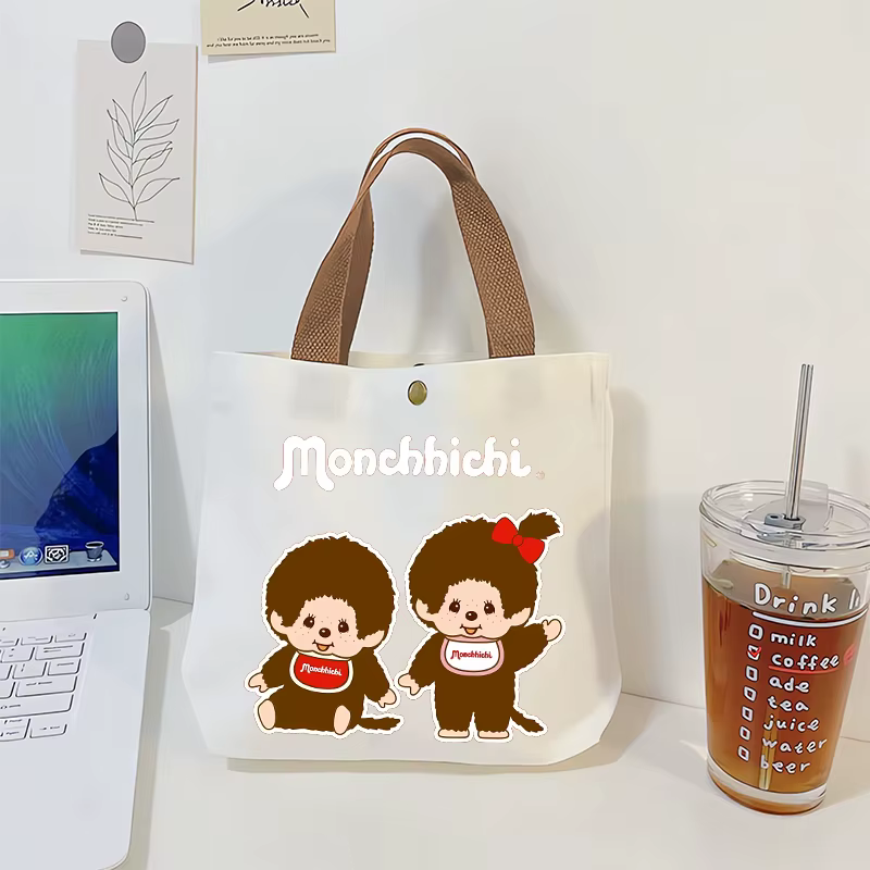 Sac fourre-tout en toile Monchhichi