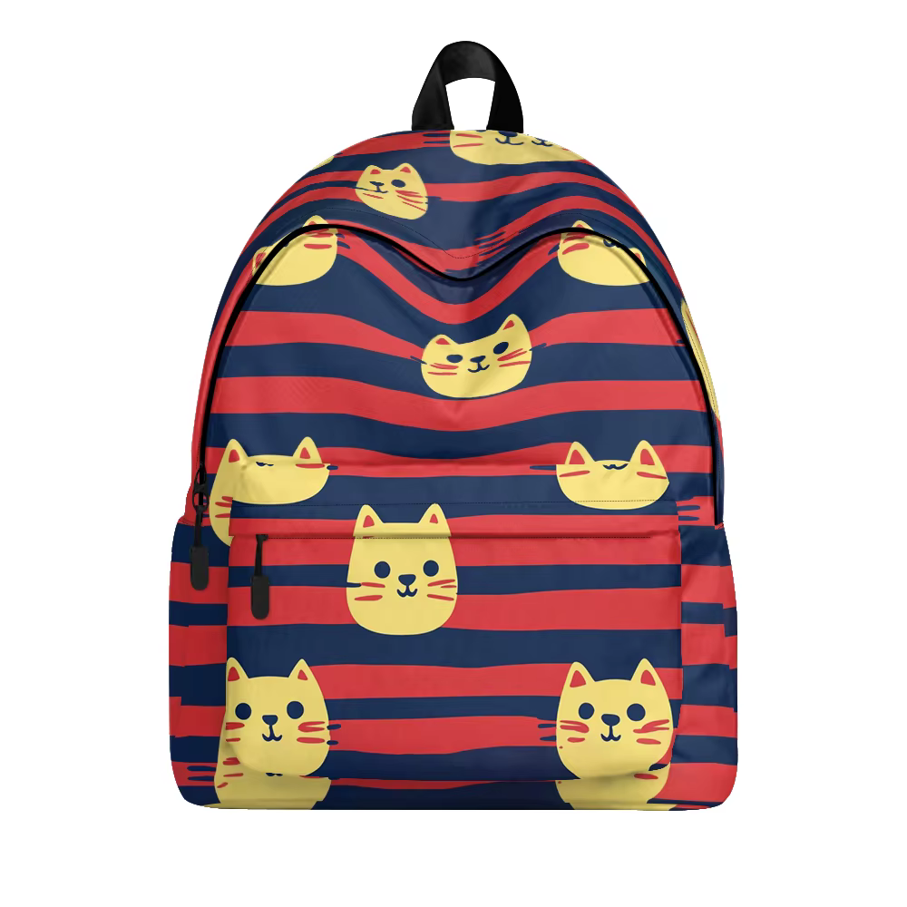 Sac à dos imprimé de chats de dessin animé renard mignon