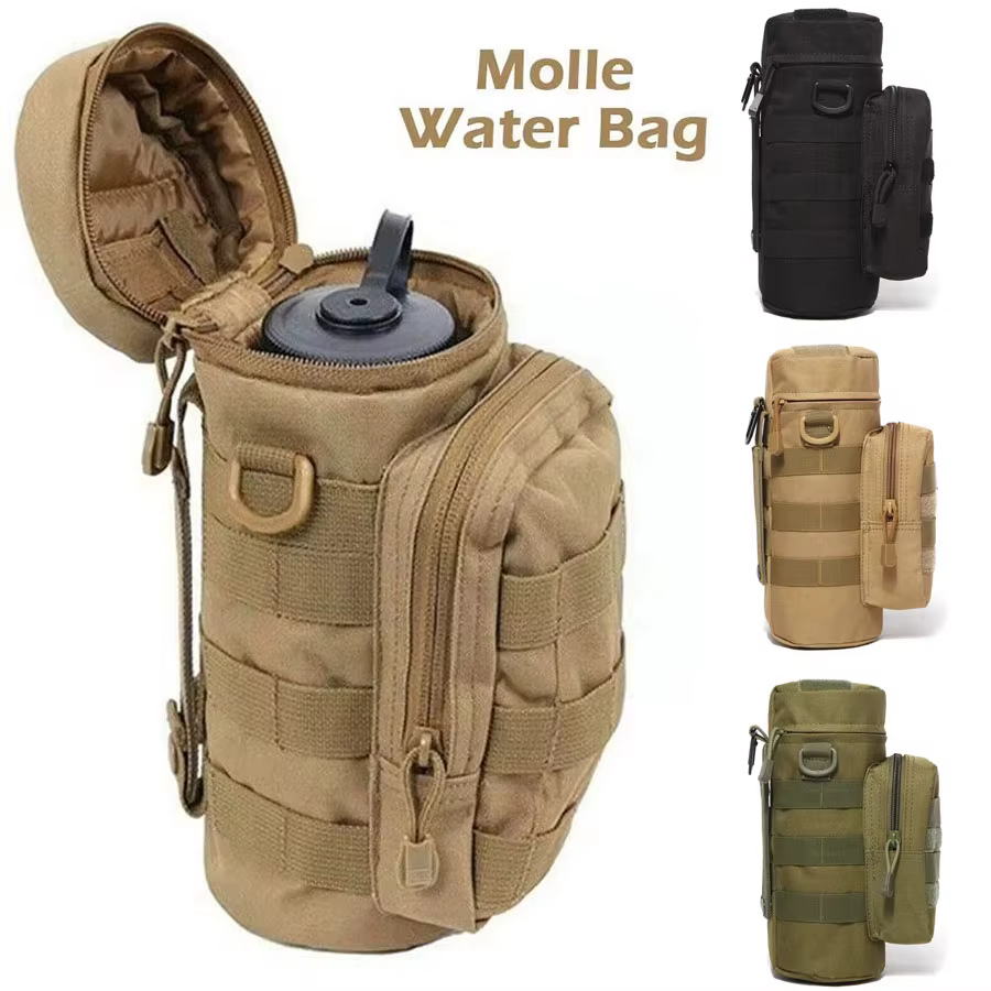Tactique Molle bouteille d'eau sac support de pochette voyage en plein air Camping randonnée cyclisme pêche chasse