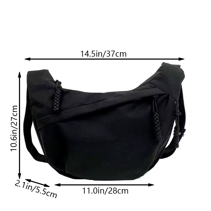 Sac à bandoulière de style neutre pour hommes et femmes