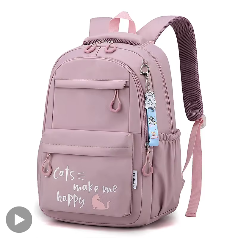 Fille sac d'école sac à dos sac à dos pour adolescent femmes enfants femme rose cartable primaire haute sac à dos