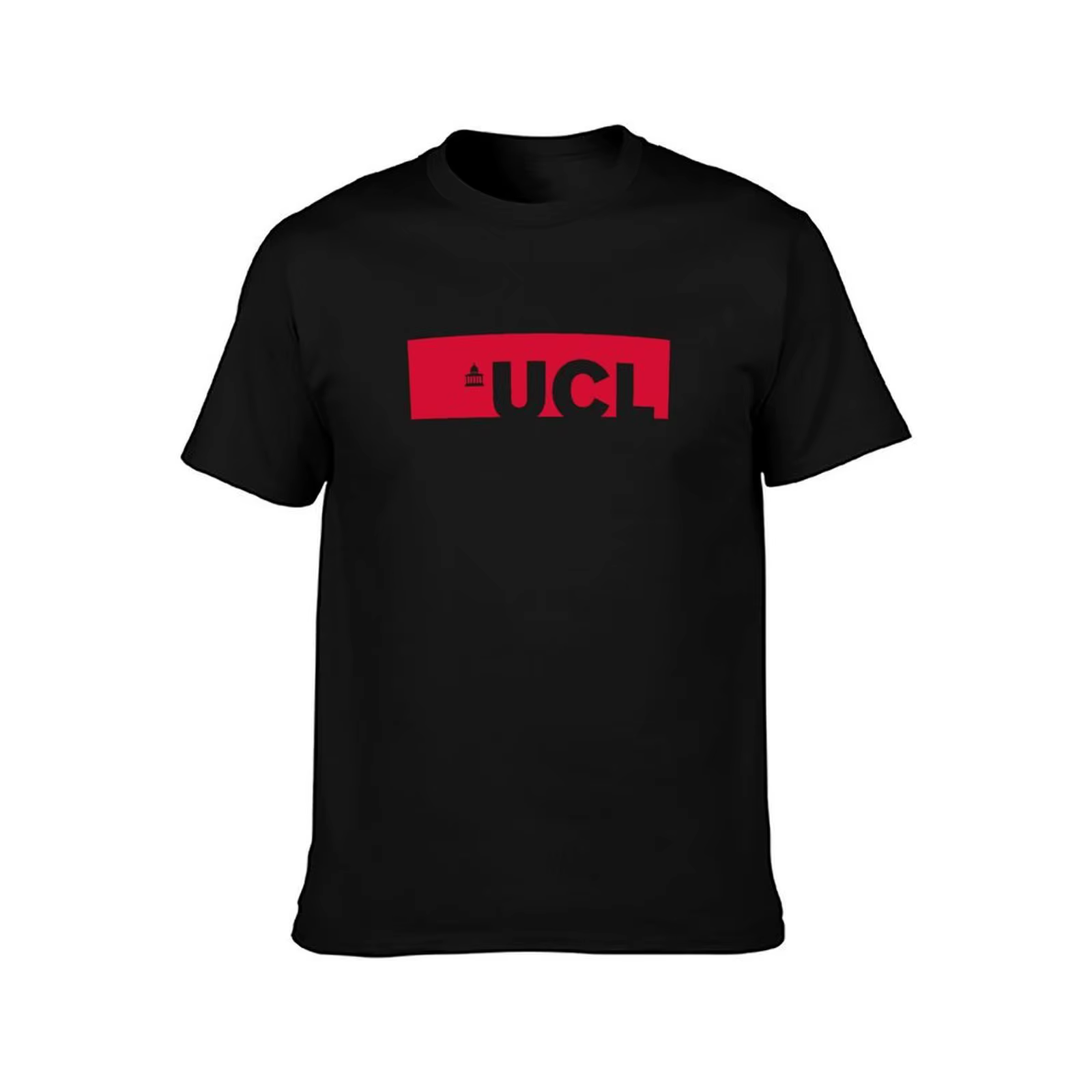 T-shirt simple de couleur unie à col rond de l'Université College London (UCL)
