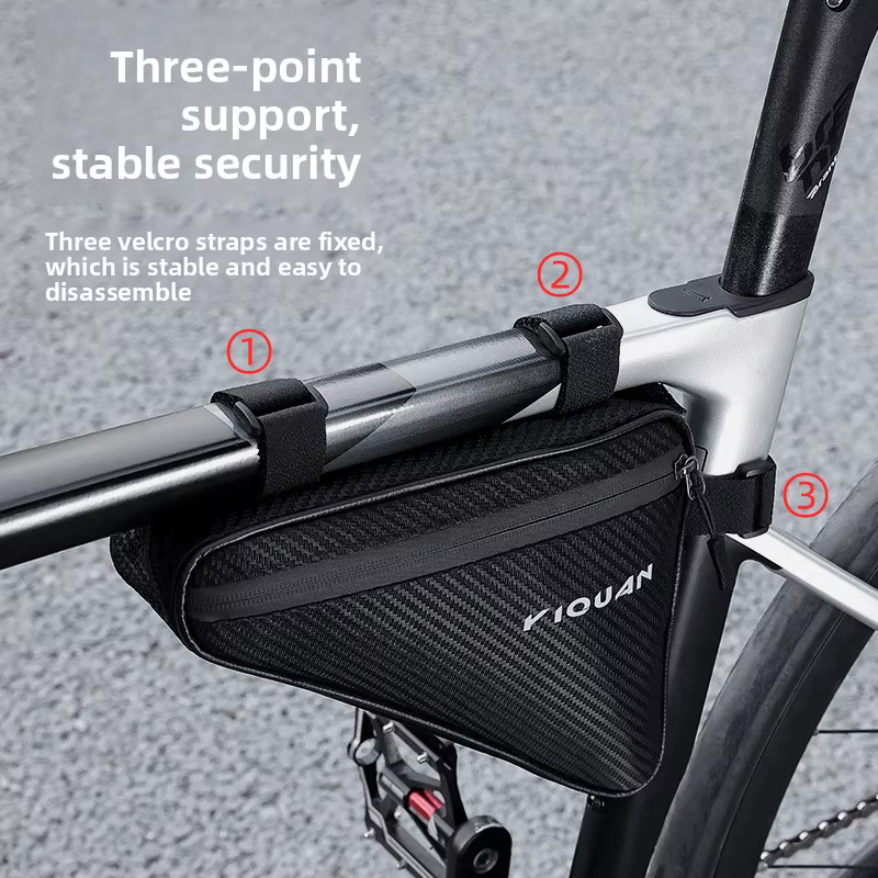 Sac de vélo sac triangulaire de faisceau avant sac d'équitation
