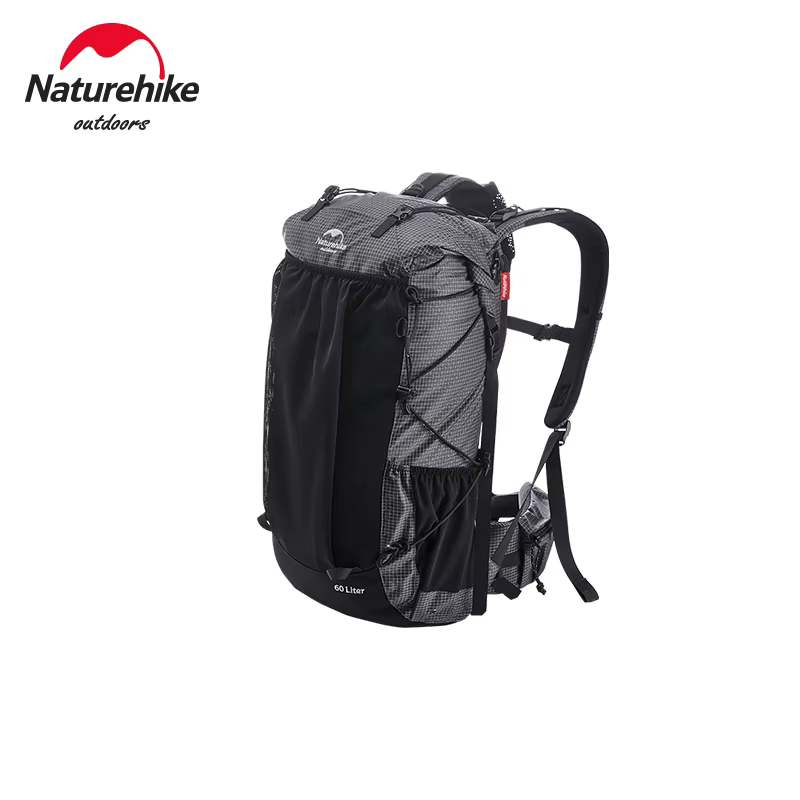 Natureifa-Sac à dos d'escalade de camping avec housse de pluie, sac de voyage d'alpinisme militaire, grande capacité, 60 + 5L