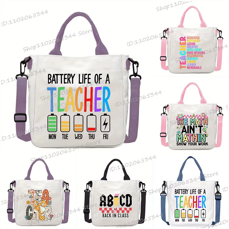 Nouveau sac à main d'école de créateur drôle retour à l'école imprimé sac à bandoulière pour filles garçons mode