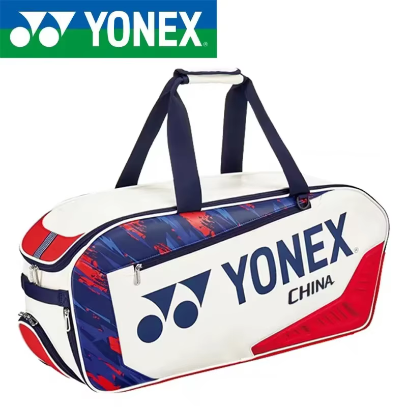 Sac de raquettes de tennis et de badminton rectangulaire en cuir YONEX New Tournament pour 5 à 7