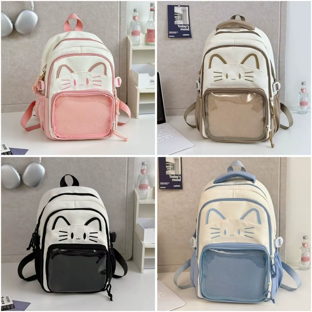 Kawaii Transparent Ita sac à dos grande capacité double bandoulière