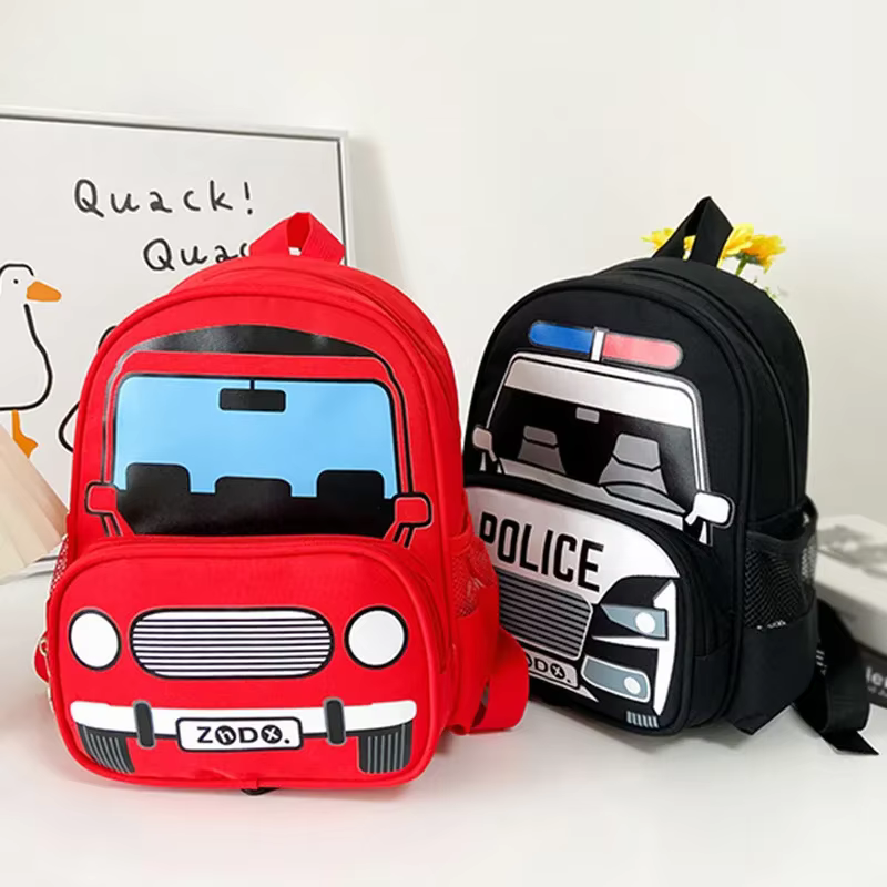 Enfants mode petite voiture de Police cartable garçons filles tendance sac à dos maternelle Snack sac à dos