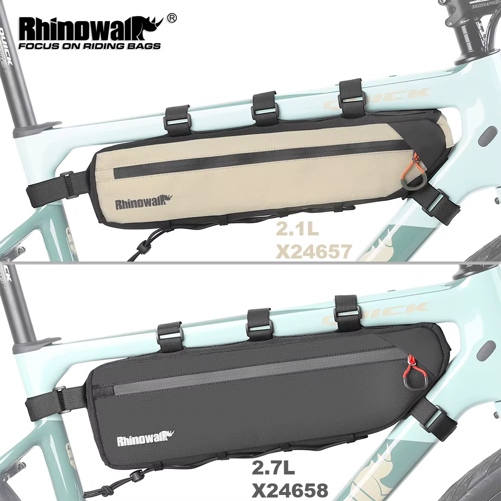 Rhinowalk sac de cadre de vélo 2.1L/2.7L sac de rangement triangulaire