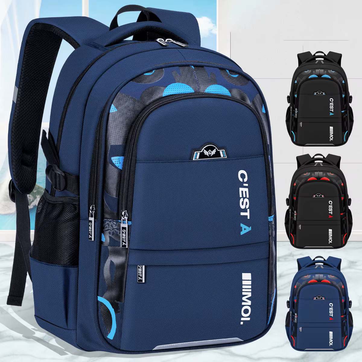 Sac à Dos d'École Orth4WD pour Adolescent Fille et Garçon