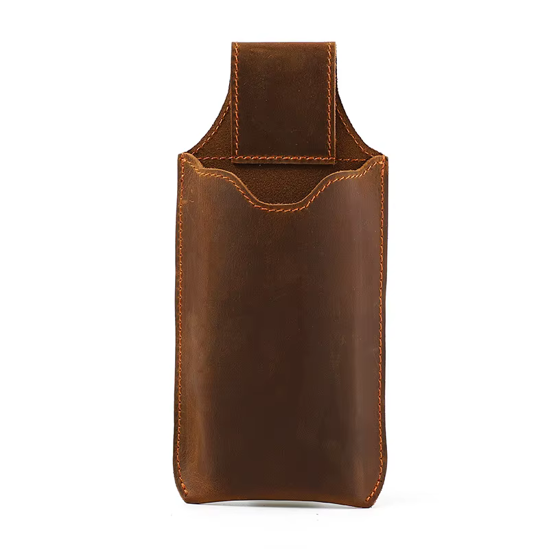 Sac banane en cuir véritable pour hommes