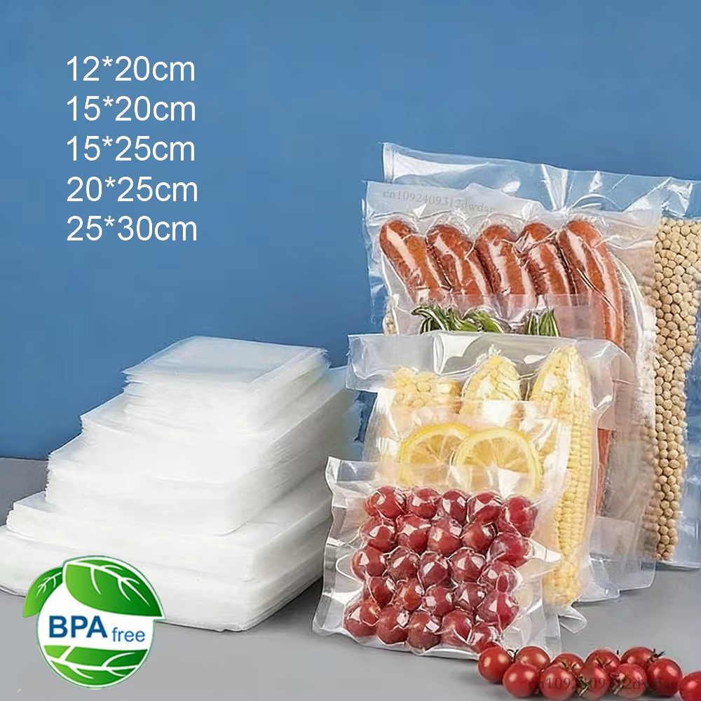 Sacs d'emballage sous vide alimentaire 100 pièces