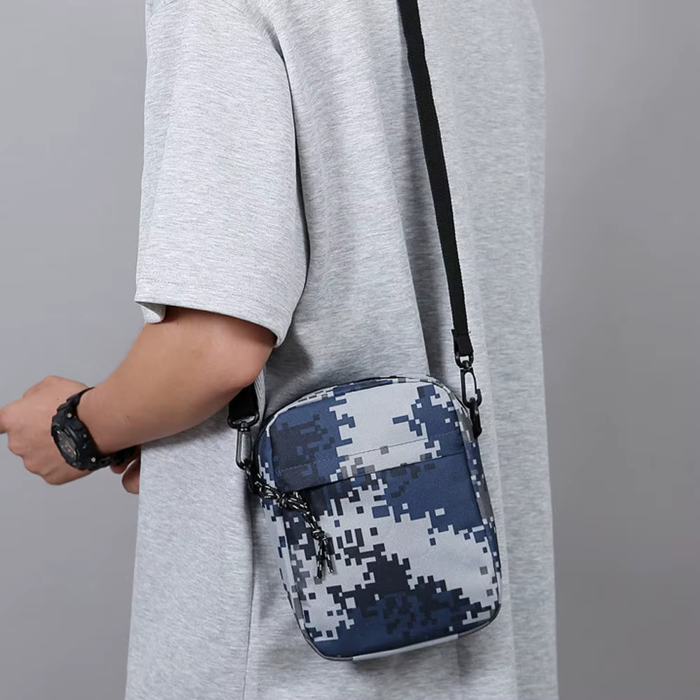 Sac à bandoulière carré en Nylon pour hommes
