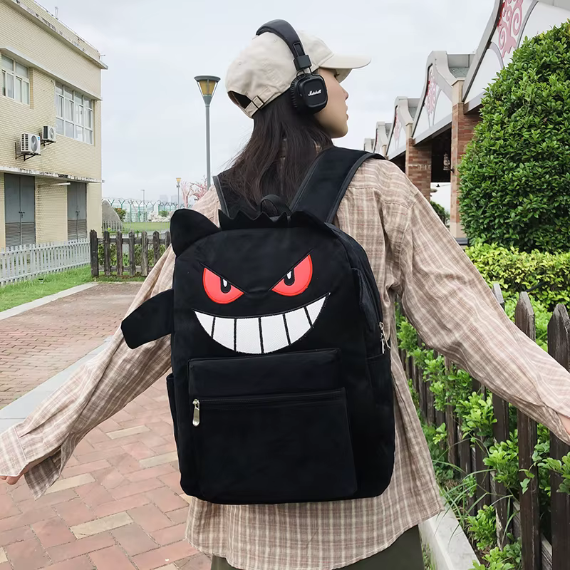 Sacs à dos en tissu doux à motif de dessin animé pour femmes