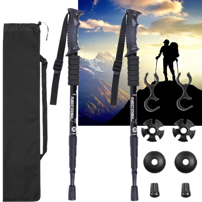 Canne de trekking télescopique nordique en aluminium