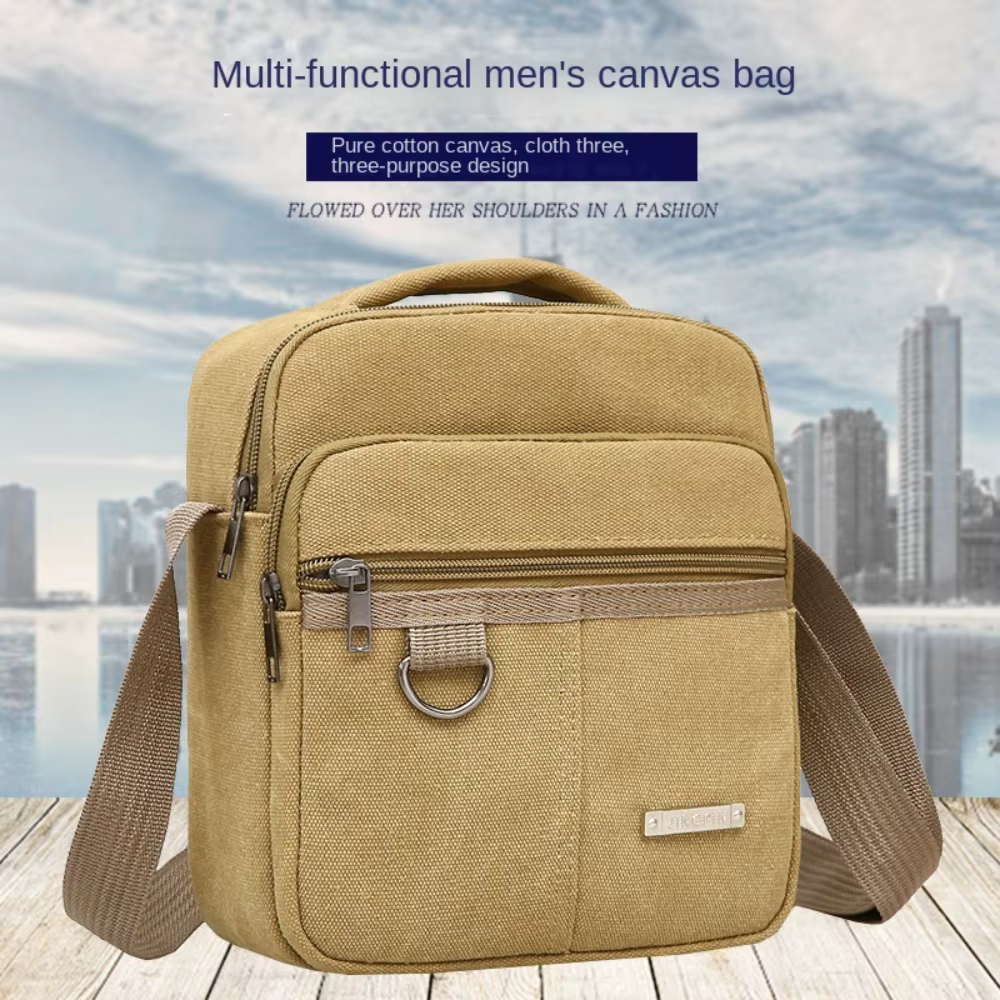 Sac à bandoulière en toile pour hommes