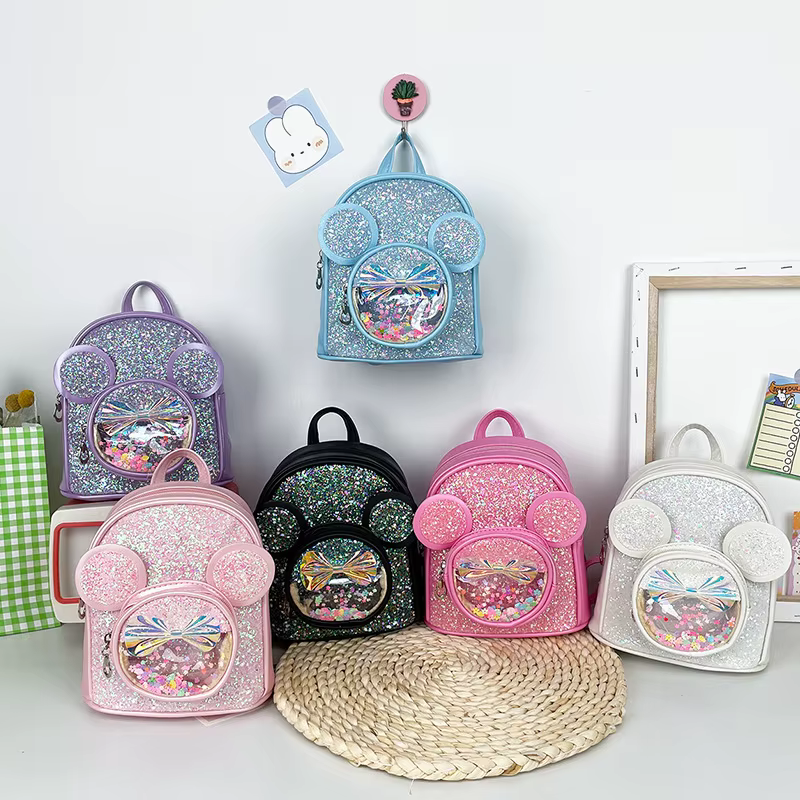 Nouveau sac pour enfants mignon mode paillettes sacs à dos de maternelle pour bébé filles dessin animé cartable