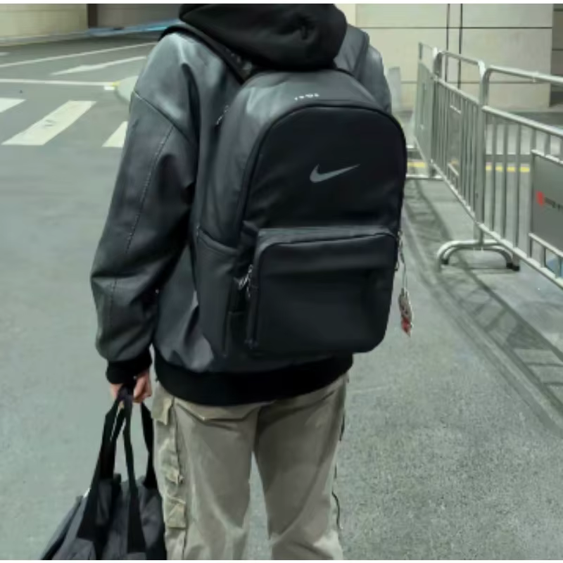 Sac à dos en tissu unisexe noir et gris Nike Heritage