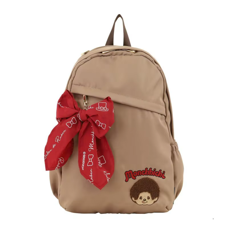 Sac à dos de dessin animé Monchhichi pour étudiants